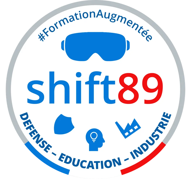 Badge SHIFT89 #FormationAugmentée : Défense, Éducation, Industrie